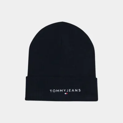 TOMMY JEANS MENS LINEAR LOGO BEANIE