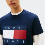 TOMMY JEANS MENS REGULAR BIG FLAG TEE