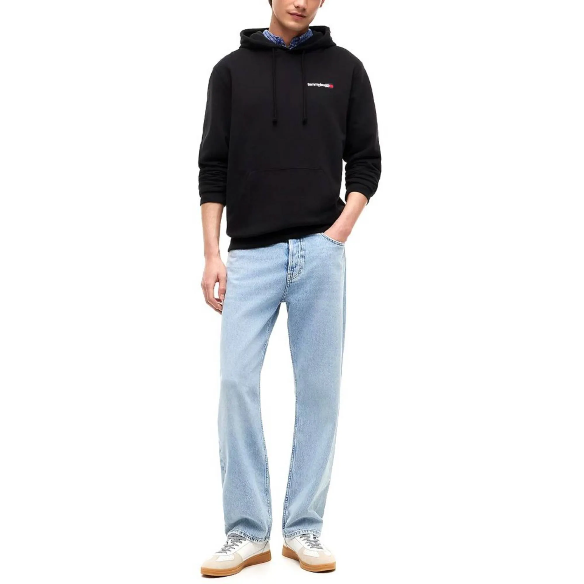 TOMMY JEANS MENS REGULAR ENTRY DNA HOODIE