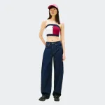 TOMMY JEANS FLAG BADGE TUBE TOP