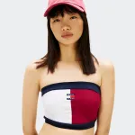 TOMMY JEANS FLAG BADGE TUBE TOP