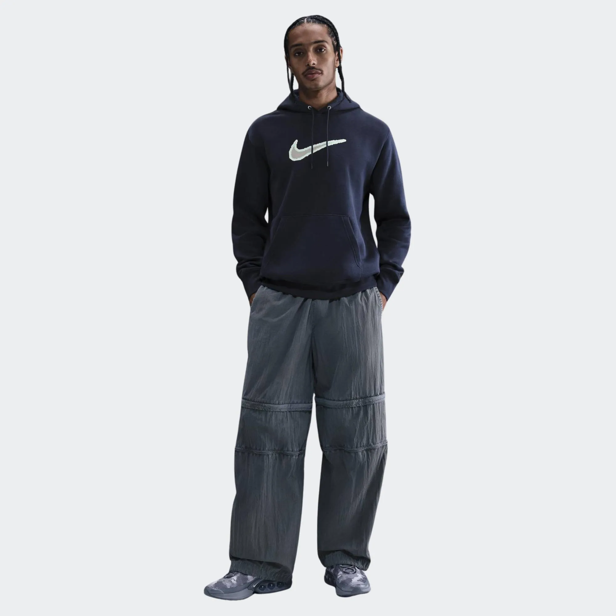 NIKE MENS CLUB HOODIE NEO VARSITY