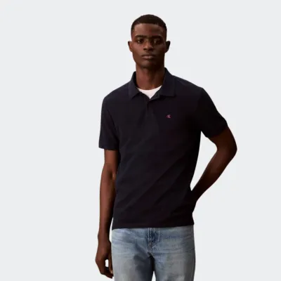 CALVIN KLEIN JEANS MONOGRAM PIQUE POLO