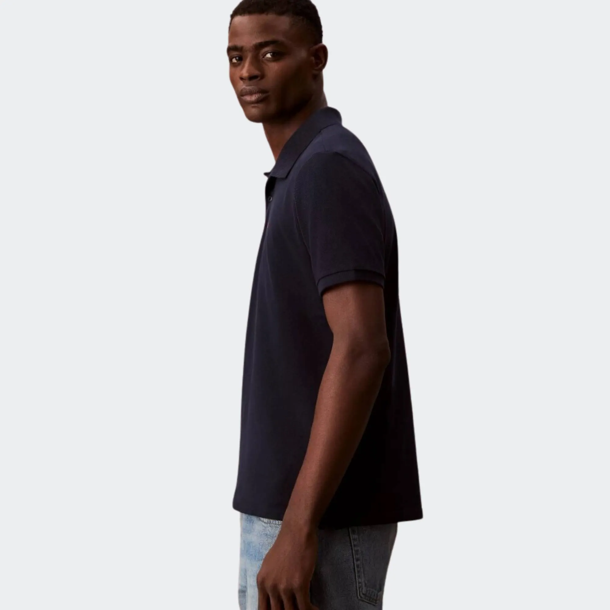 CALVIN KLEIN JEANS MONOGRAM PIQUE POLO