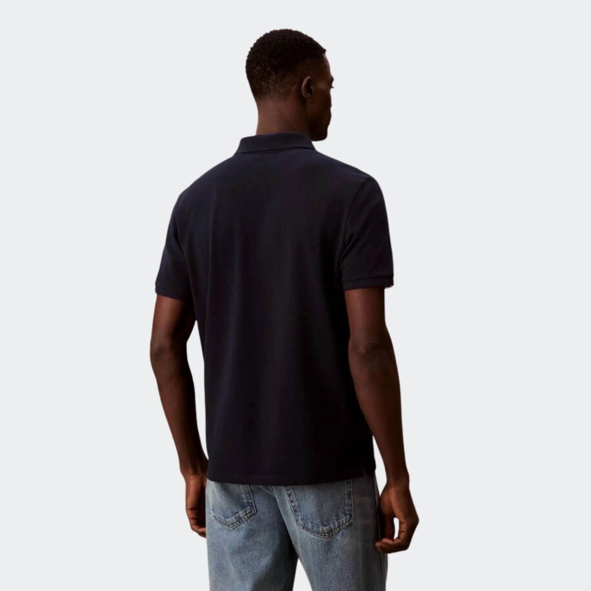 CALVIN KLEIN JEANS MONOGRAM PIQUE POLO