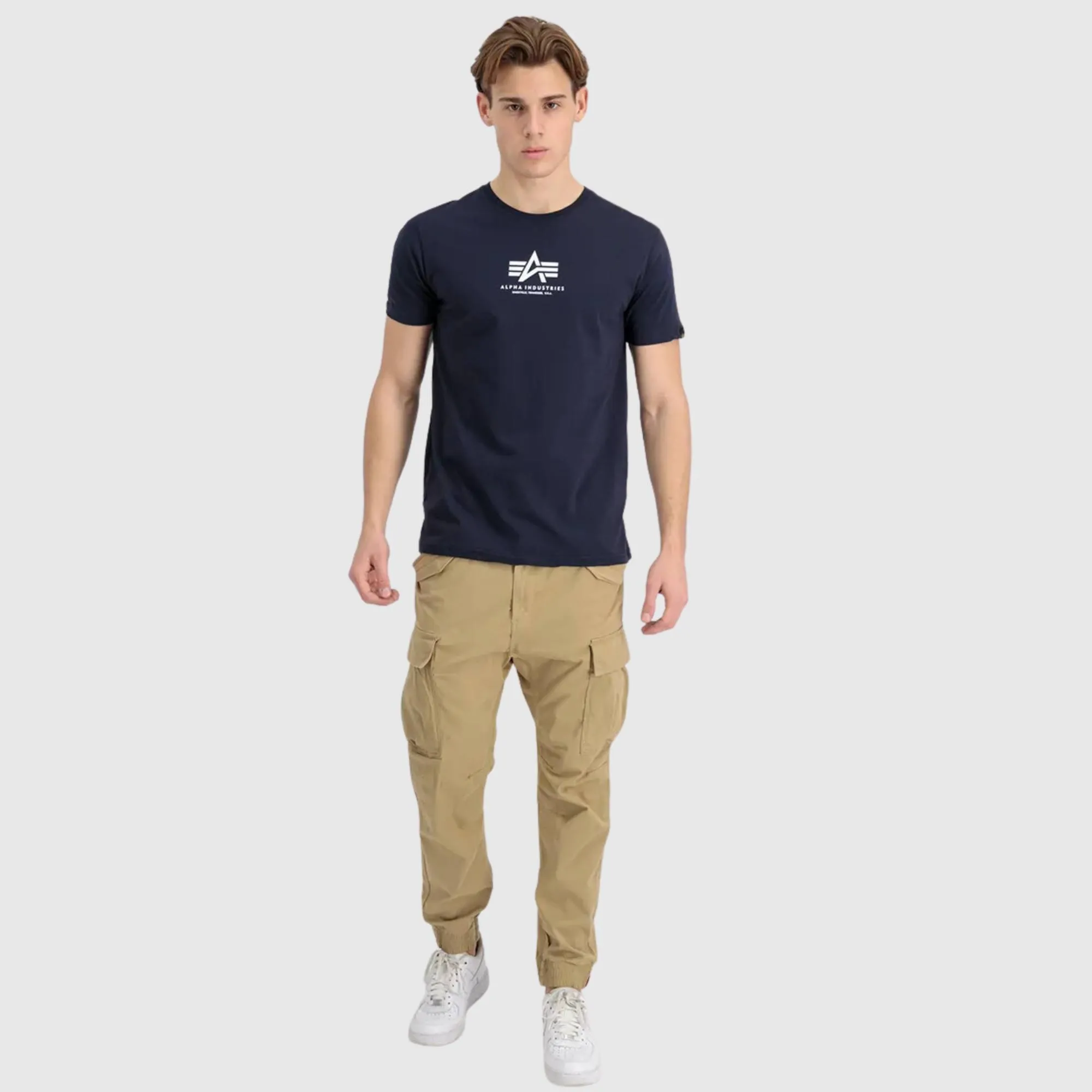 ALPHA INDUSTRIES BASIC MID LOGO T-SHIRT