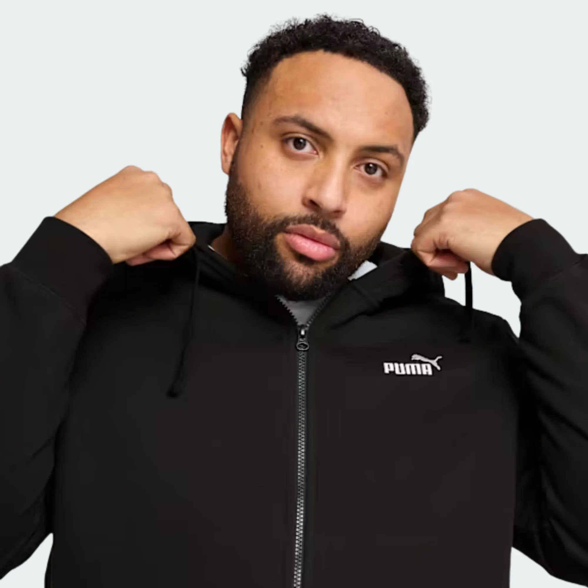 PUMA ESSENTIALS SMALL NO. 1 LOGO FULL-ZIP HOODIE