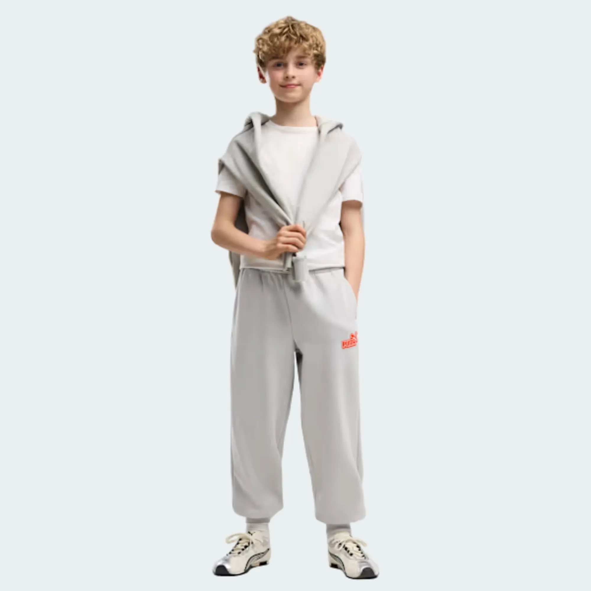 PUMA ESSENTIALS LOGO LAB RELAXED SWEATPANTS BOYS