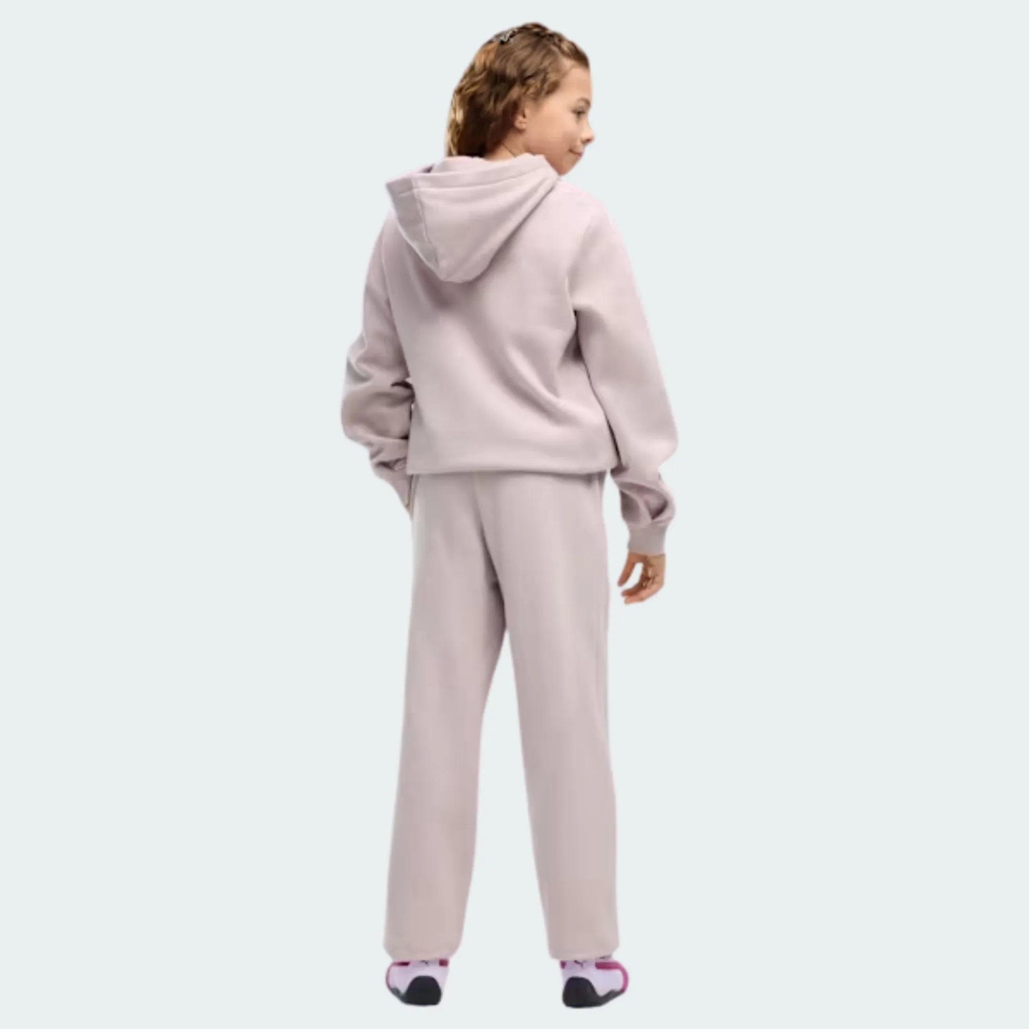 PUMA ESSENTIALS SCRIPT GLITTER FULL-ZIP SWEAT SUIT GIRLS
