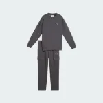 PUMA ESSENTIALS ELEVATED RELAXED CREW AND CARGO PANTS SUIT BOYS