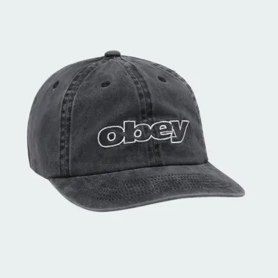 OBEY PIGMENT OUTLINE DELTA 6 PANEL STRAPBACK