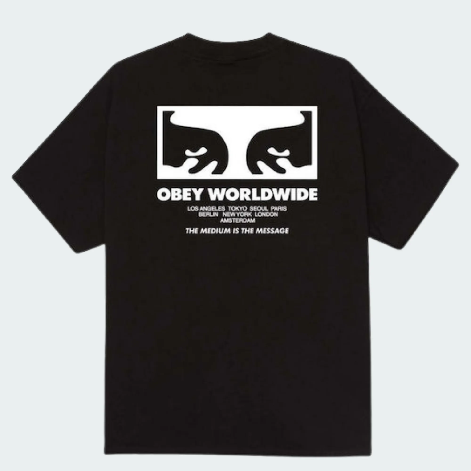 OBEY THE MEDIUM IS THE MESSAGE TEE