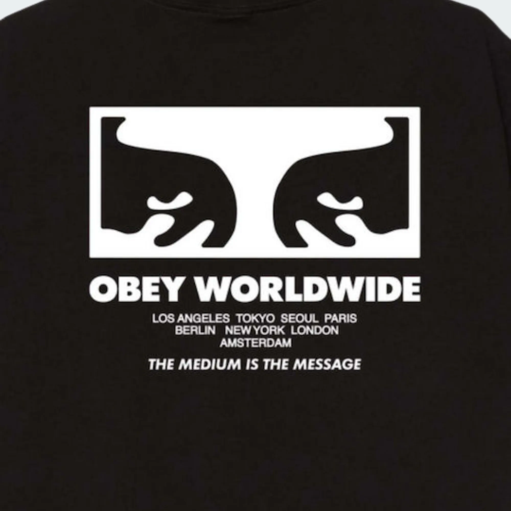 OBEY THE MEDIUM IS THE MESSAGE TEE