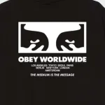 OBEY THE MEDIUM IS THE MESSAGE TEE