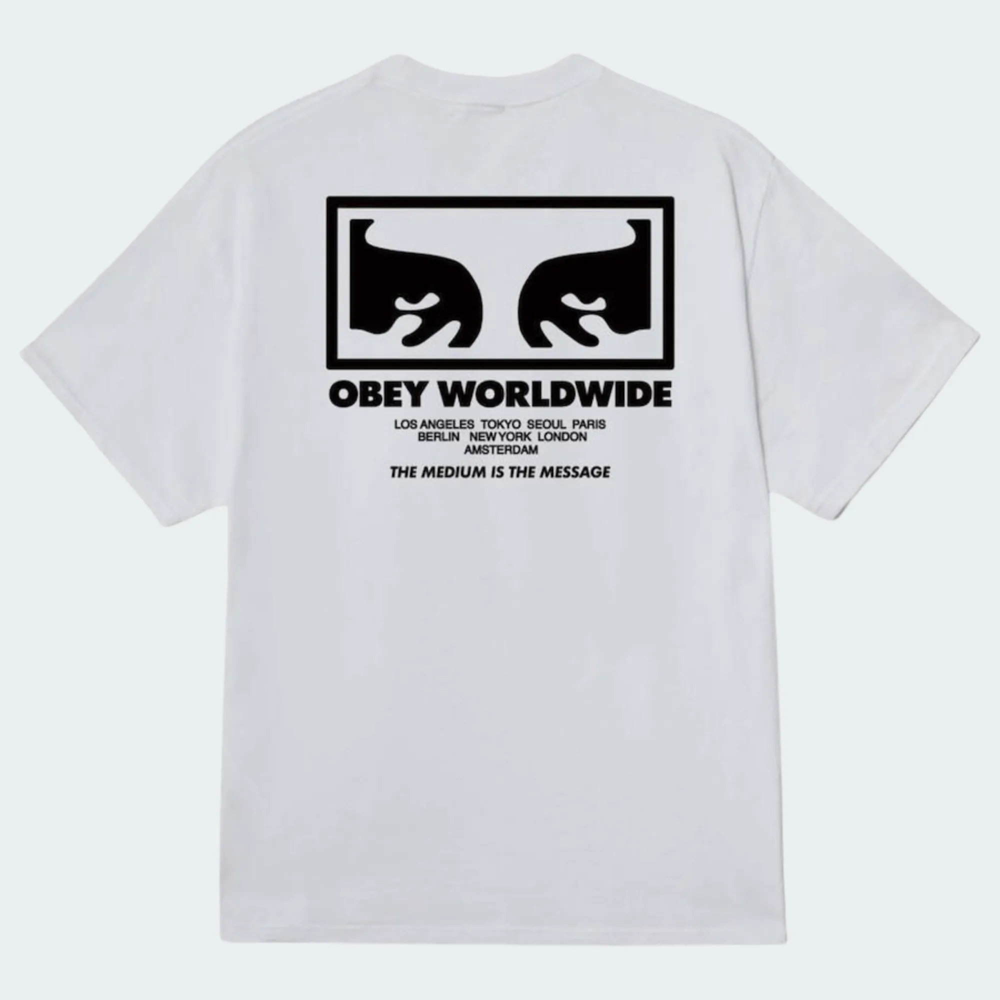 OBEY THE MEDIUM IS THE MESSAGE TEE