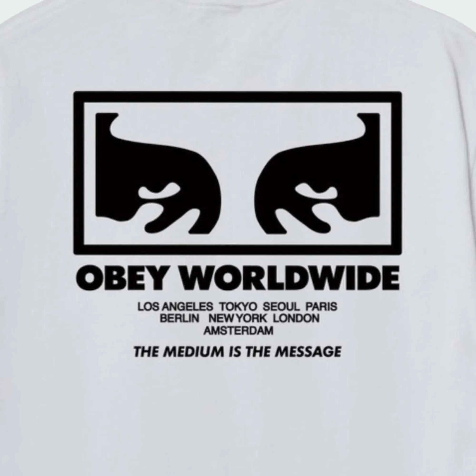 OBEY THE MEDIUM IS THE MESSAGE TEE