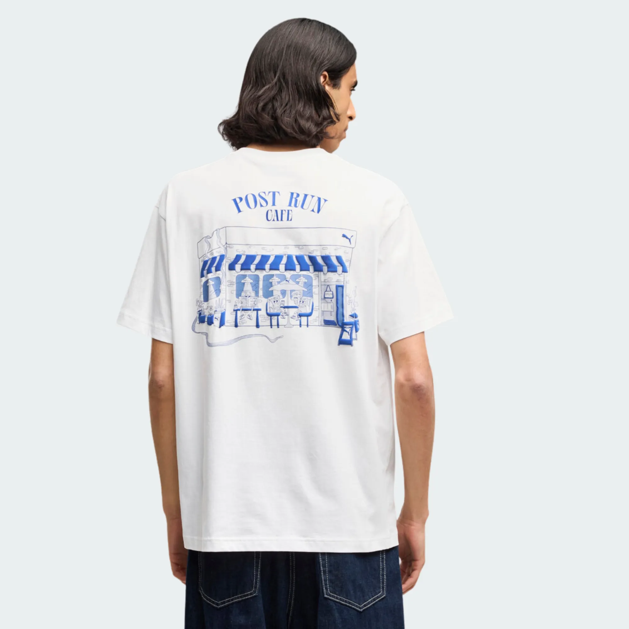 PUMA GRAPHIC PUMA CAFE RELAXED TEE