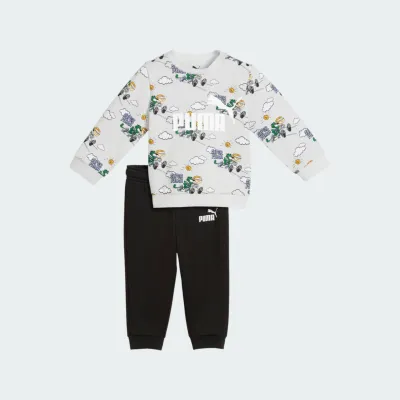 PUMA MINICATS SUPER PUMA AOP CREW SET UNFANTS