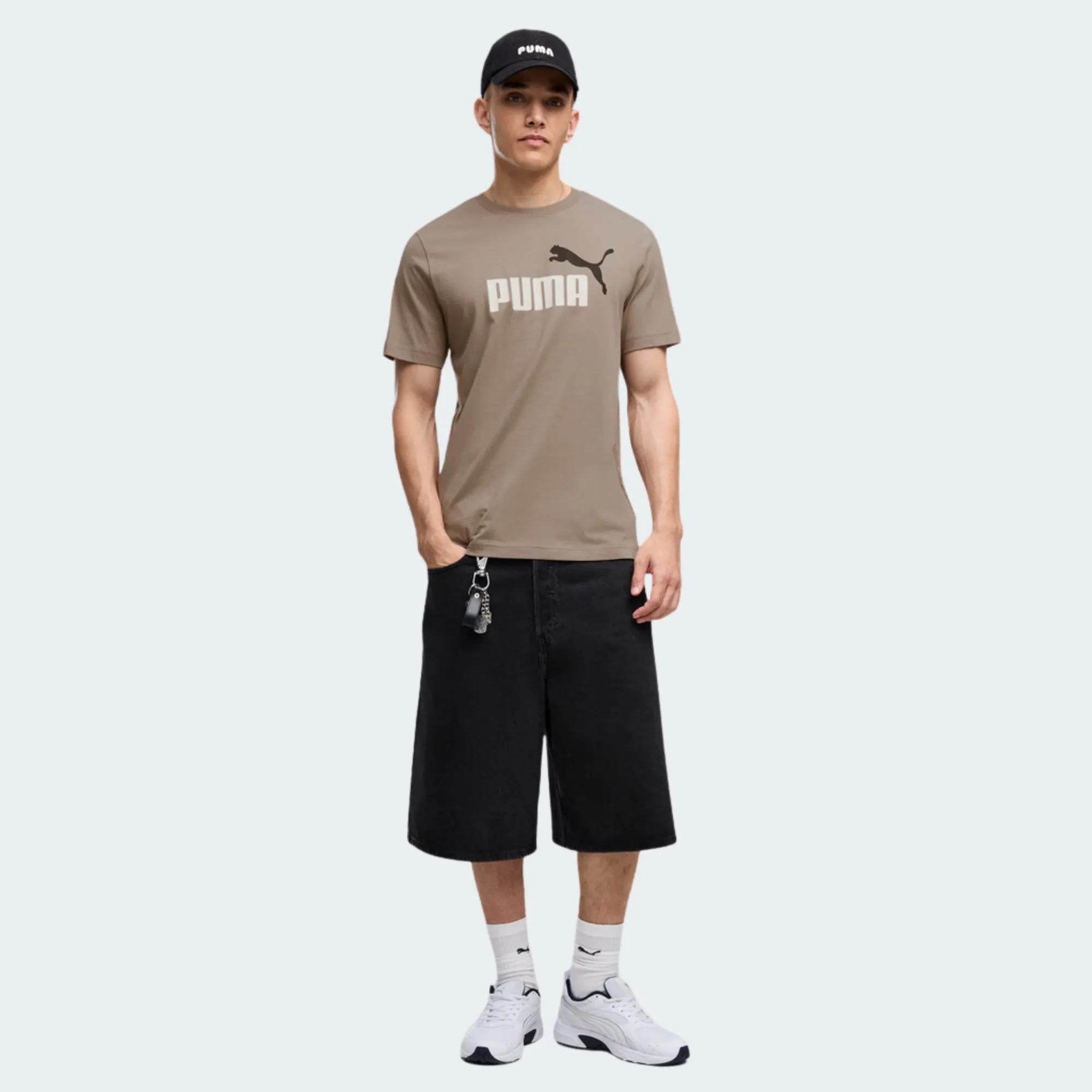 PUMA ESSENTIALS 2 COLOR NO. 1 LOGO TEE