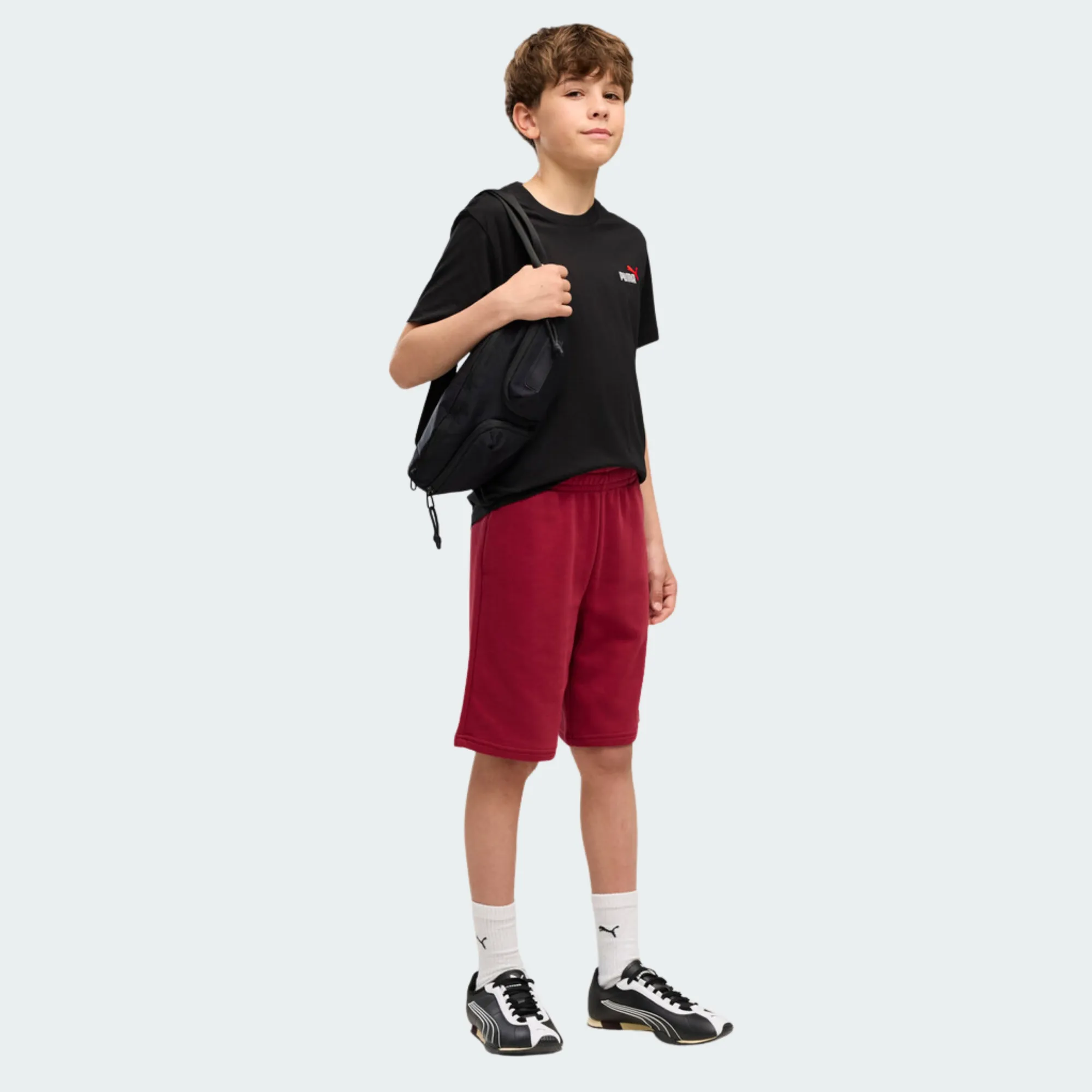 PUMA ESSENTIALS 2 COLOR SMALL NO. 1 LOGO TEE BOYS