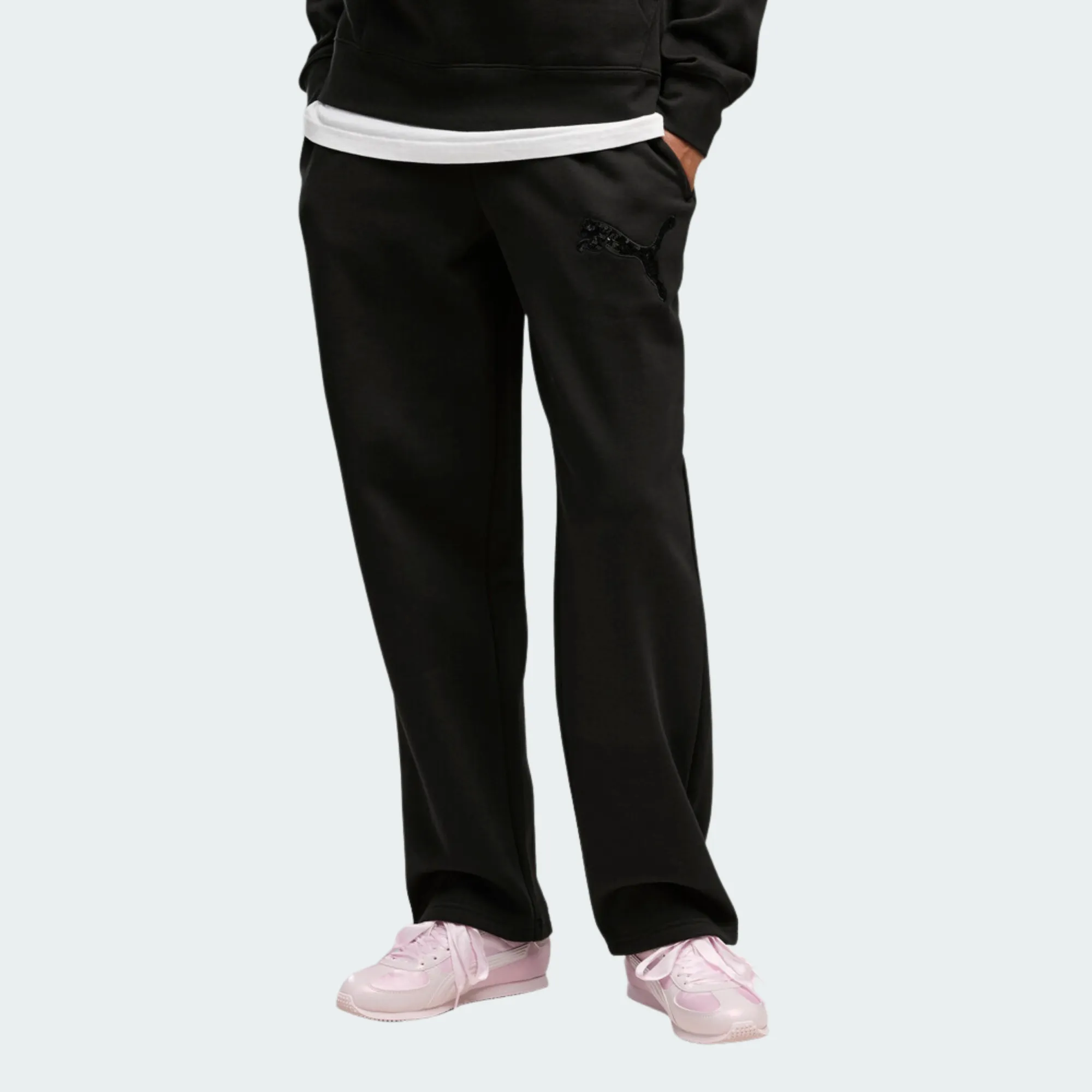 PUMA ESSENTIALS SEQUINS COMFORT PANTS