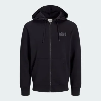 JACK & JONES CORP LOGO SWEAT ZIP HOOD