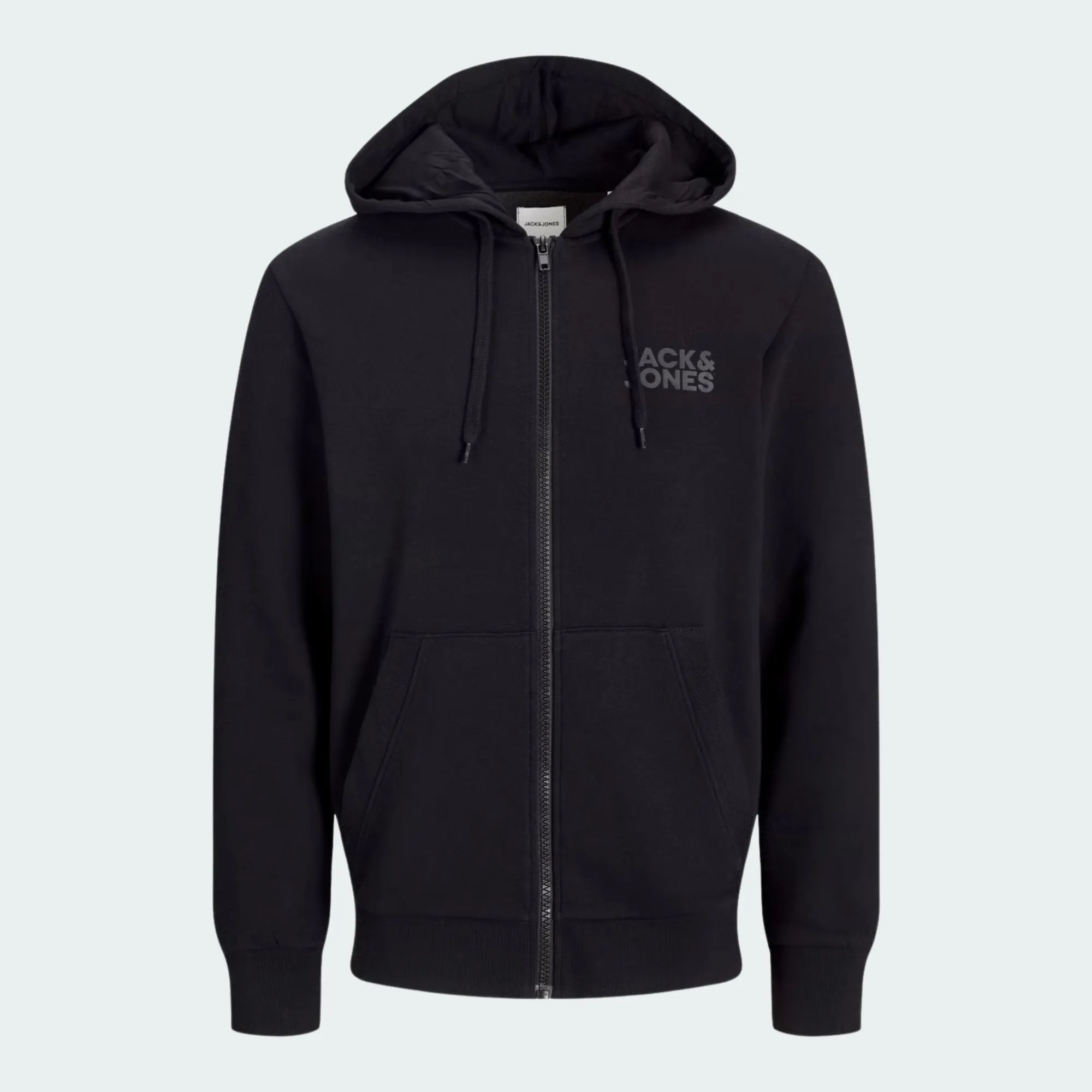 JACK & JONES CORP LOGO SWEAT ZIP HOOD