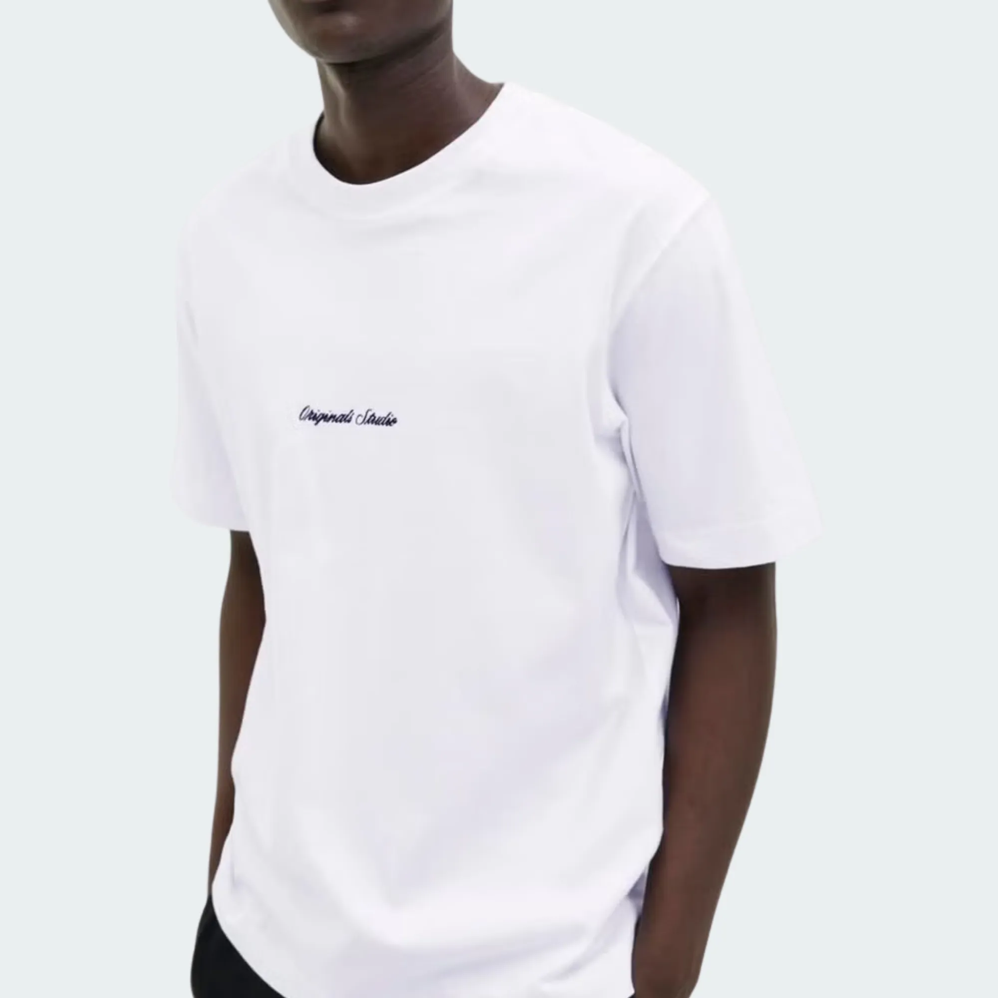 JACK & JONES NORREBRO EMB TEE CREW NECK