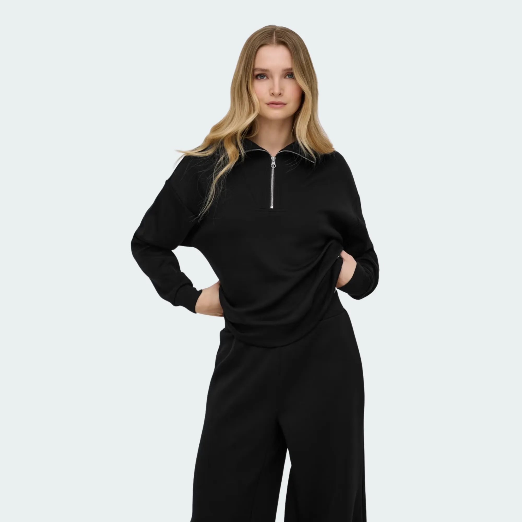 ONLY PLAY LOUNGE ZIP SWEAT