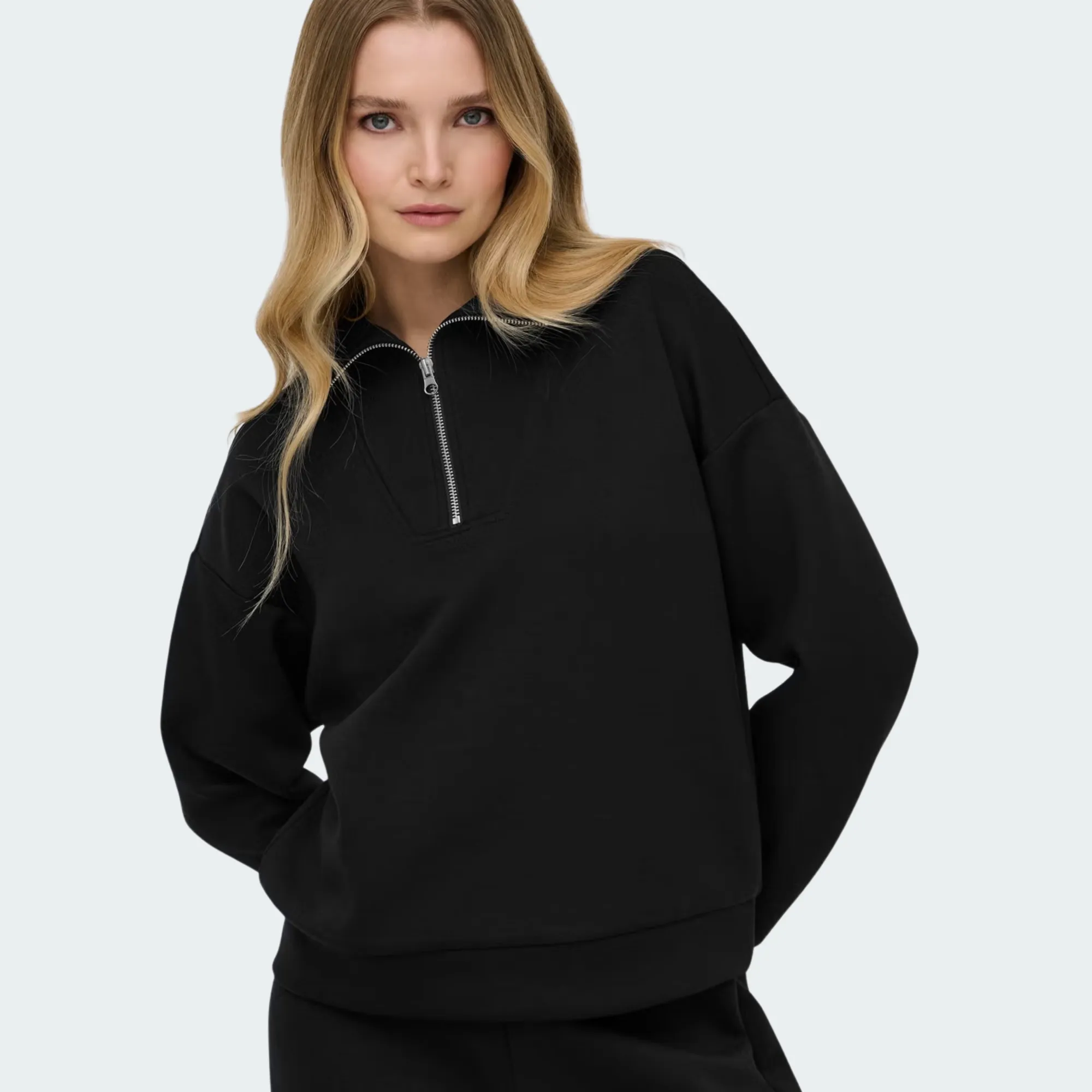 ONLY PLAY LOUNGE ZIP SWEAT