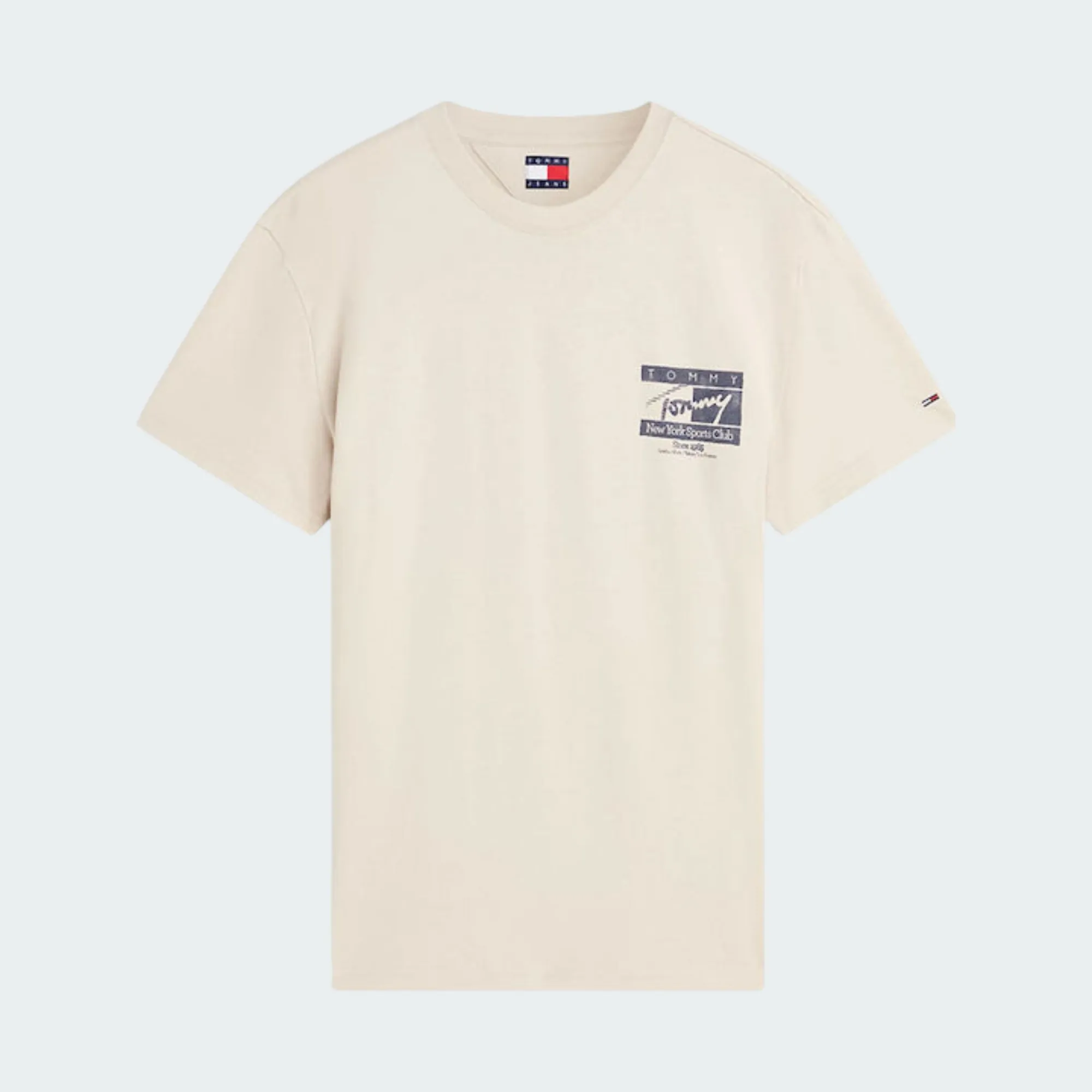 TOMMY JEANS MENS REGULAR SIGN FLAG TEE