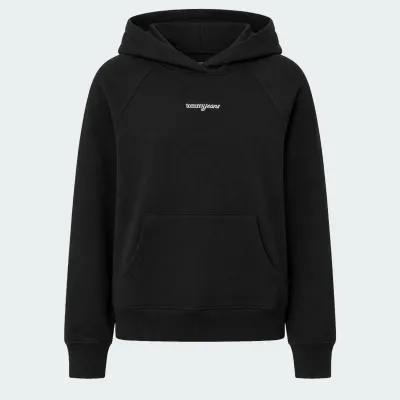 TOMMY JEANS WOMENS SCRIPT RAGLAN HOODIE