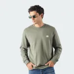 CALVIN KLEIN JEANS 350TERRY BADGE CREWNECK