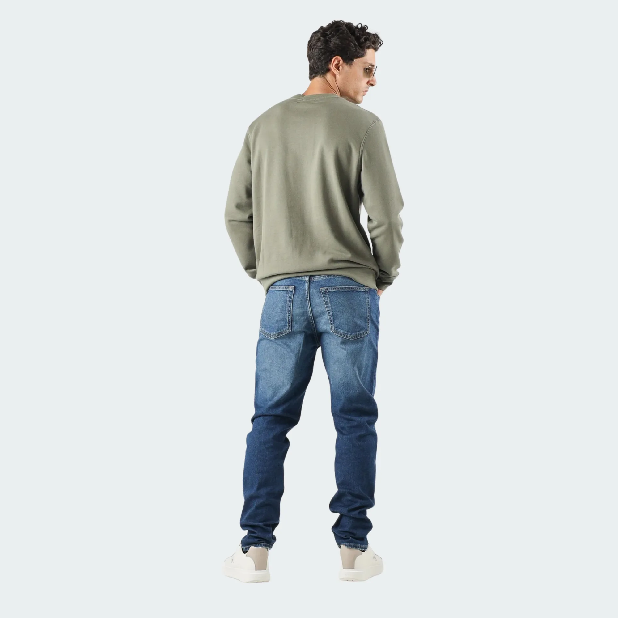 CALVIN KLEIN JEANS 350TERRY BADGE CREWNECK