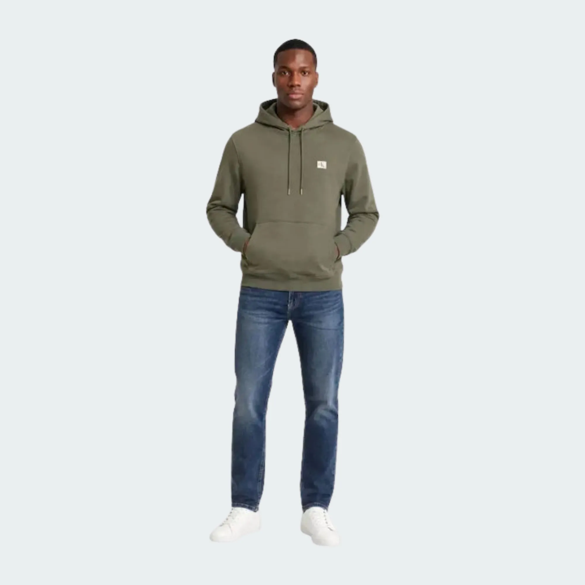CALVIN KLEIN JEANS 350TERRY BADGE CREWNECK