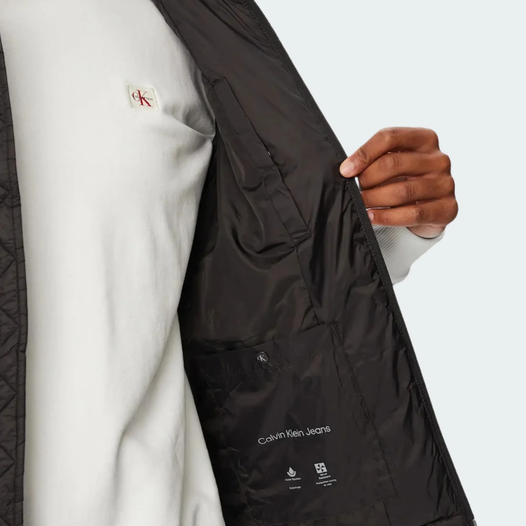 CALVIN KLEIN JEANS NYLON QUILTED VEST