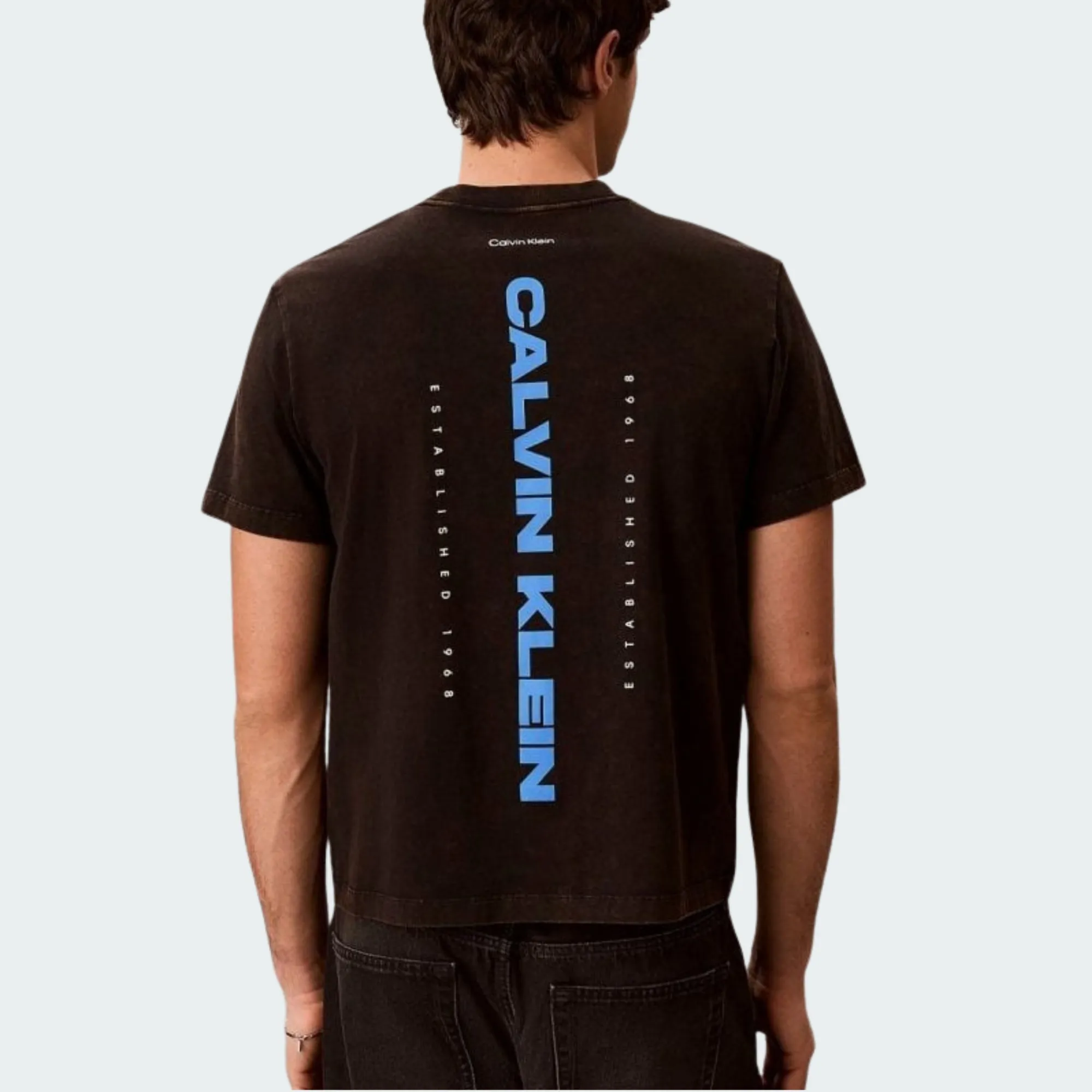 CALVIN KLEIN JEANS WASHED SPINE GRAPHIC TEE
