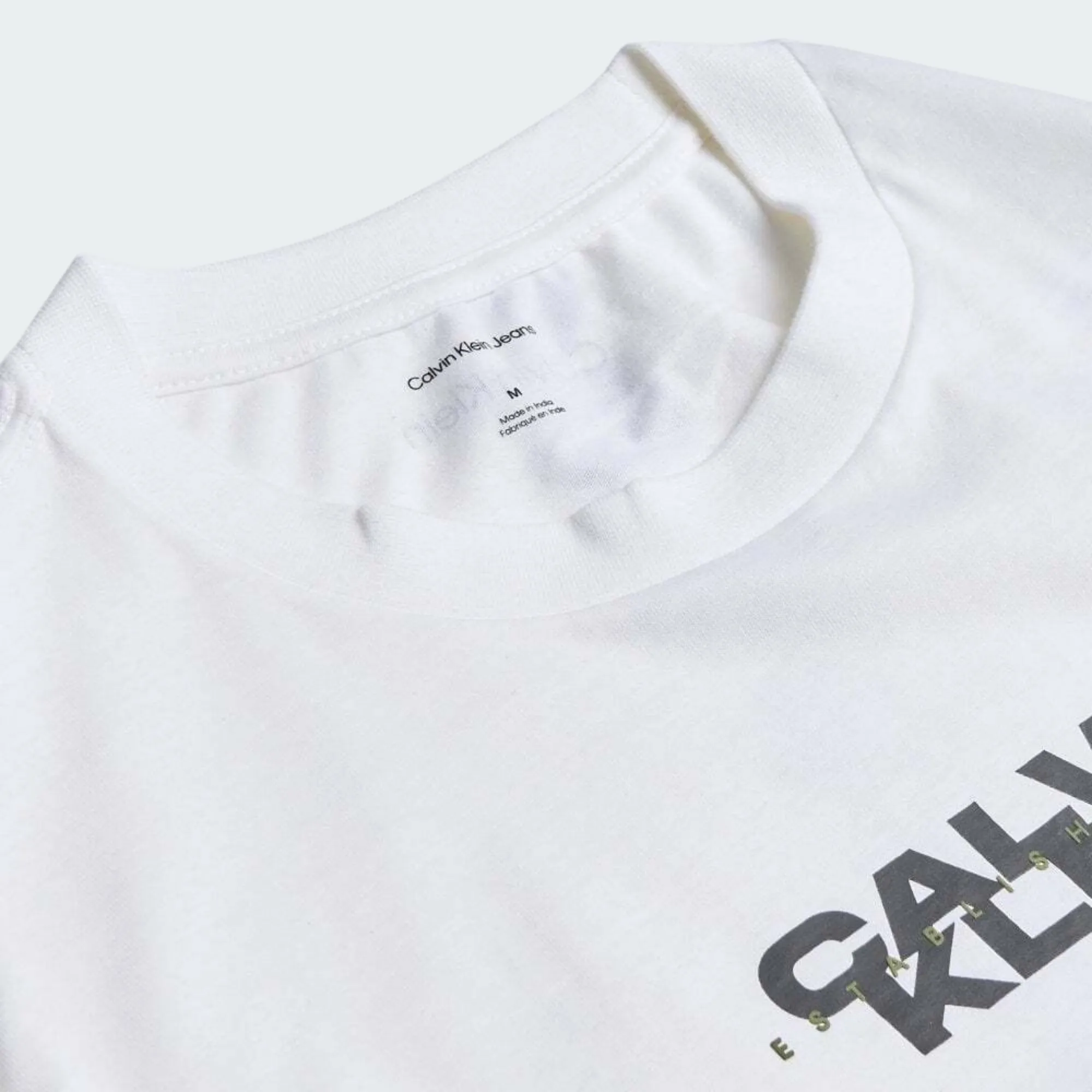 CALVIN KLEIN JEANS WASHED SPINE GRAPHIC TEE