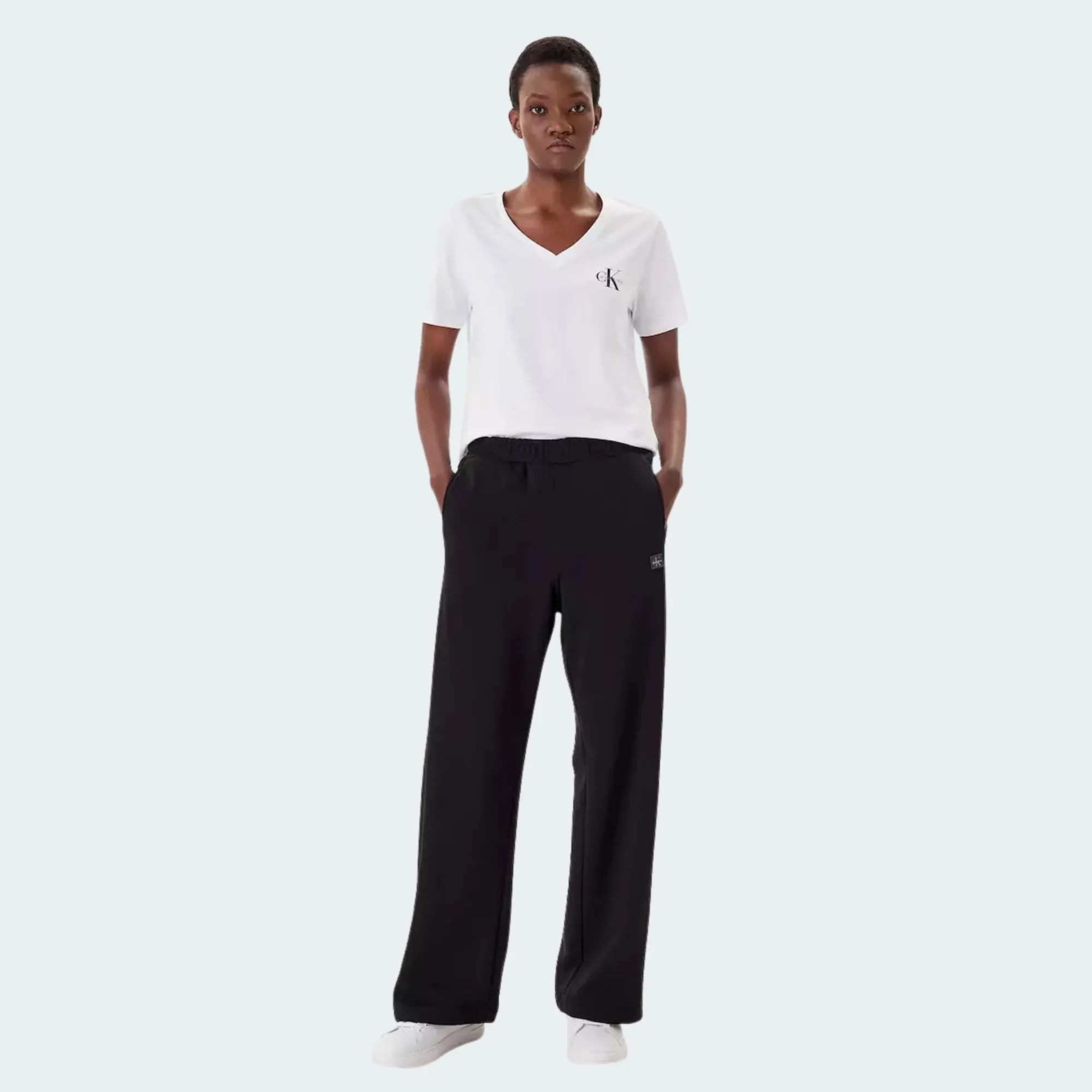 CALVIN KLEIN JEANS FRENCH TERRY BADGE LOGO PANT