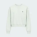 CALVIN KLEIN JEANS FRENCH TERRY WOVEN LABEL CREW SWEAT