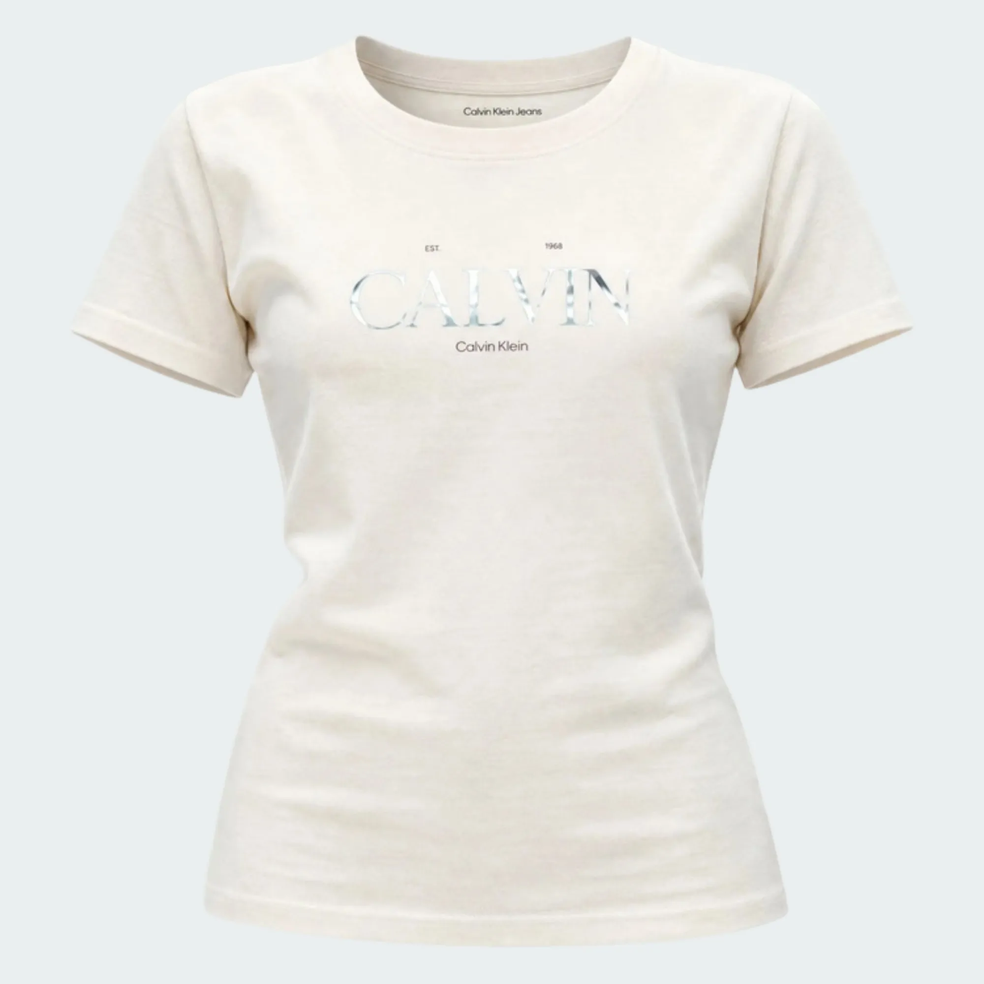 CALVIN KLEIN JEANS CLASSIC RESORT FOIL LOGO TEE