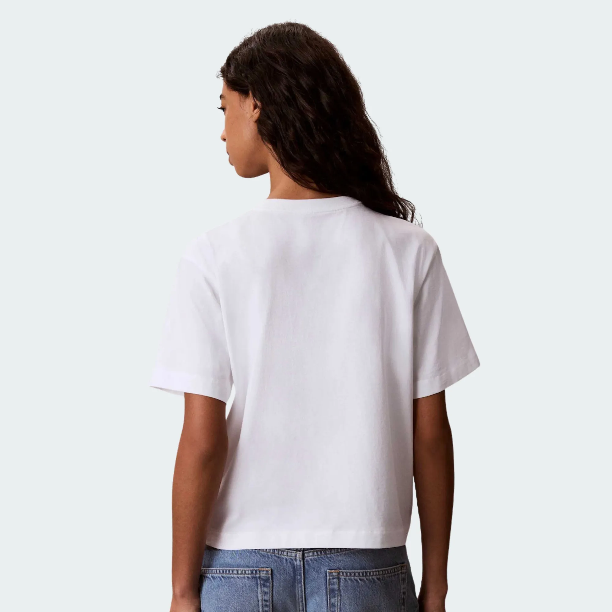 CALVIN KLEIN JEANS BOXY LEFT CHEST MONOLOGO TEE