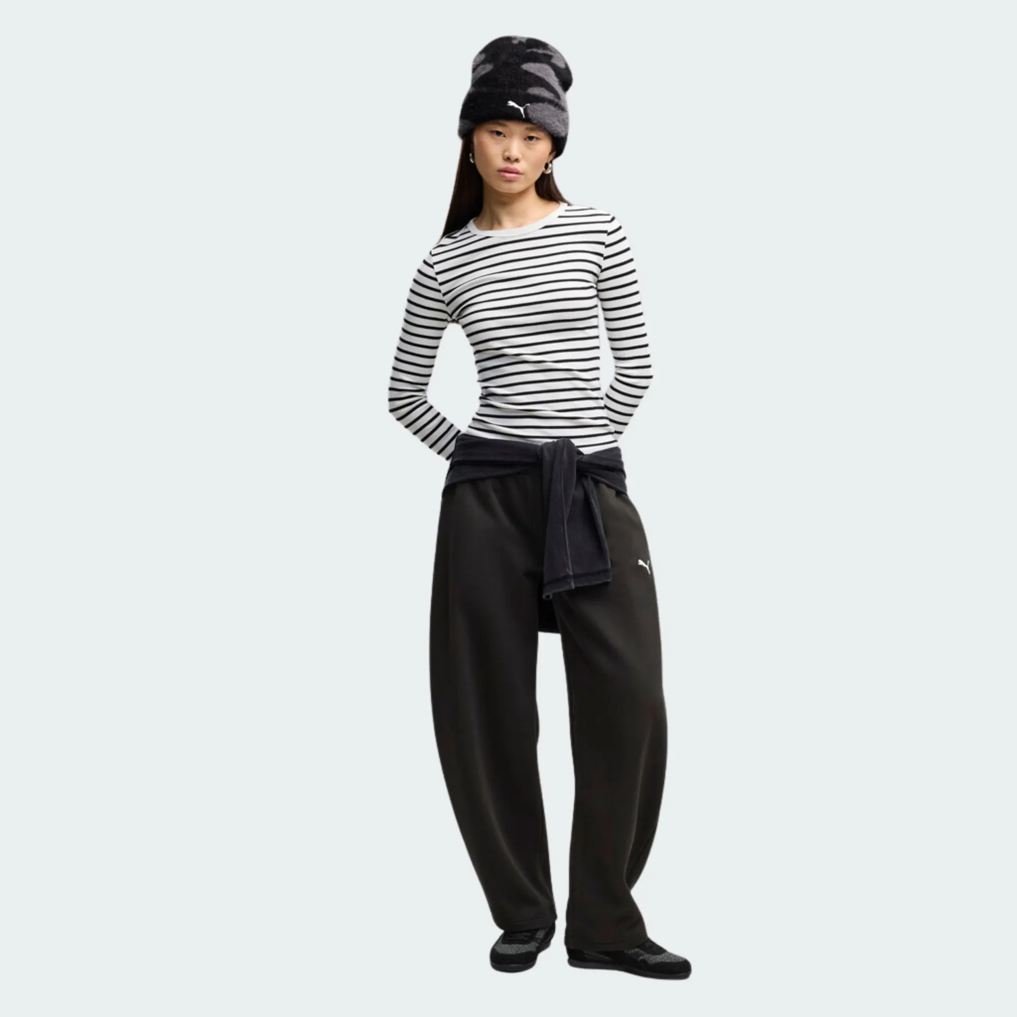 PUMA ESSENTIALS RELAXED BARREL LEG PANTS
