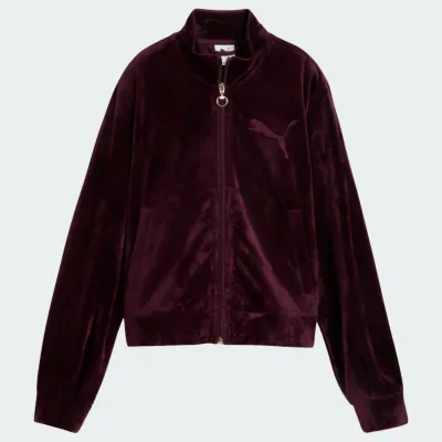 PUMA ESSENTIALS ELEVATED VELOUR TRACKJACKET
