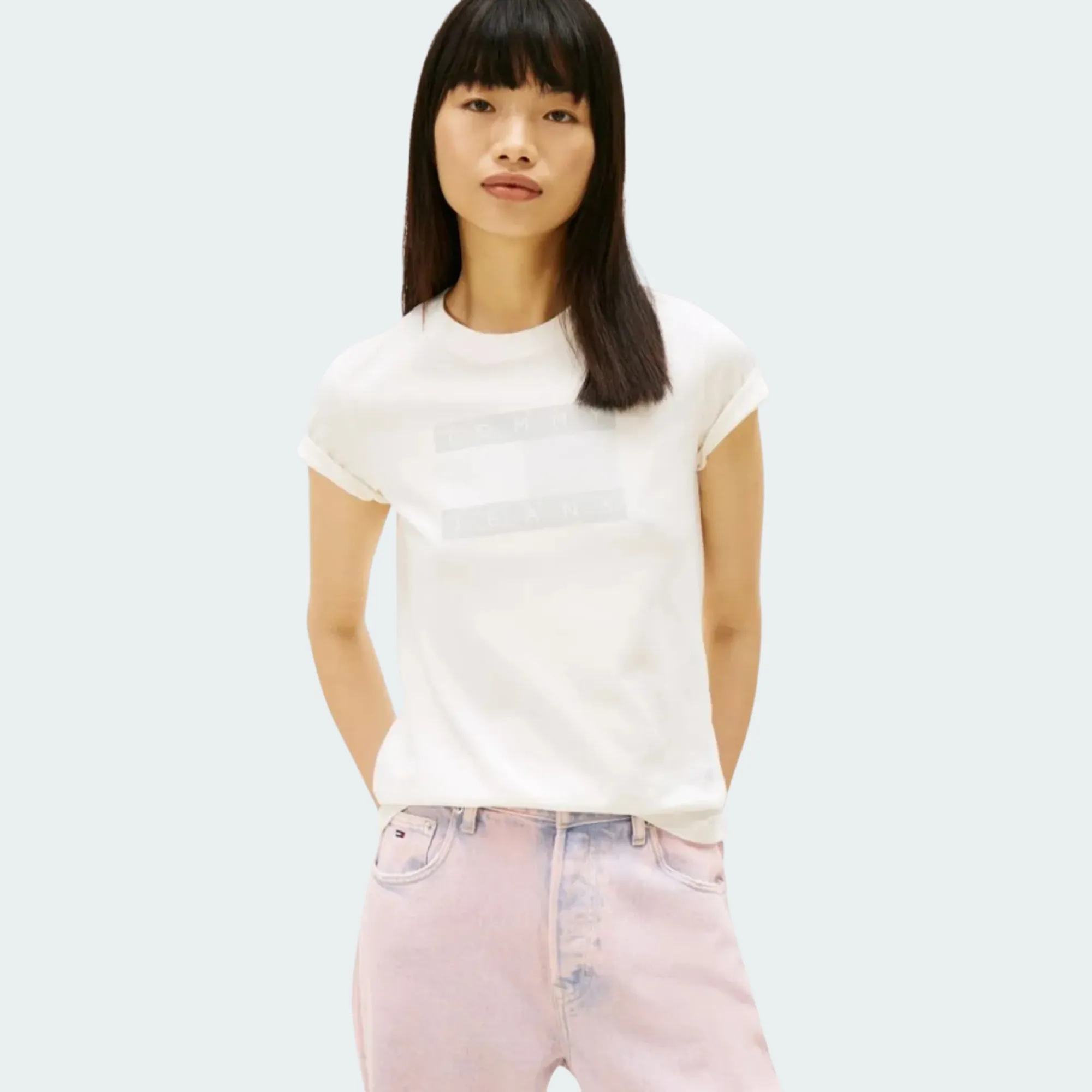 TOMMY JEANS REGULAR FLAG TEE