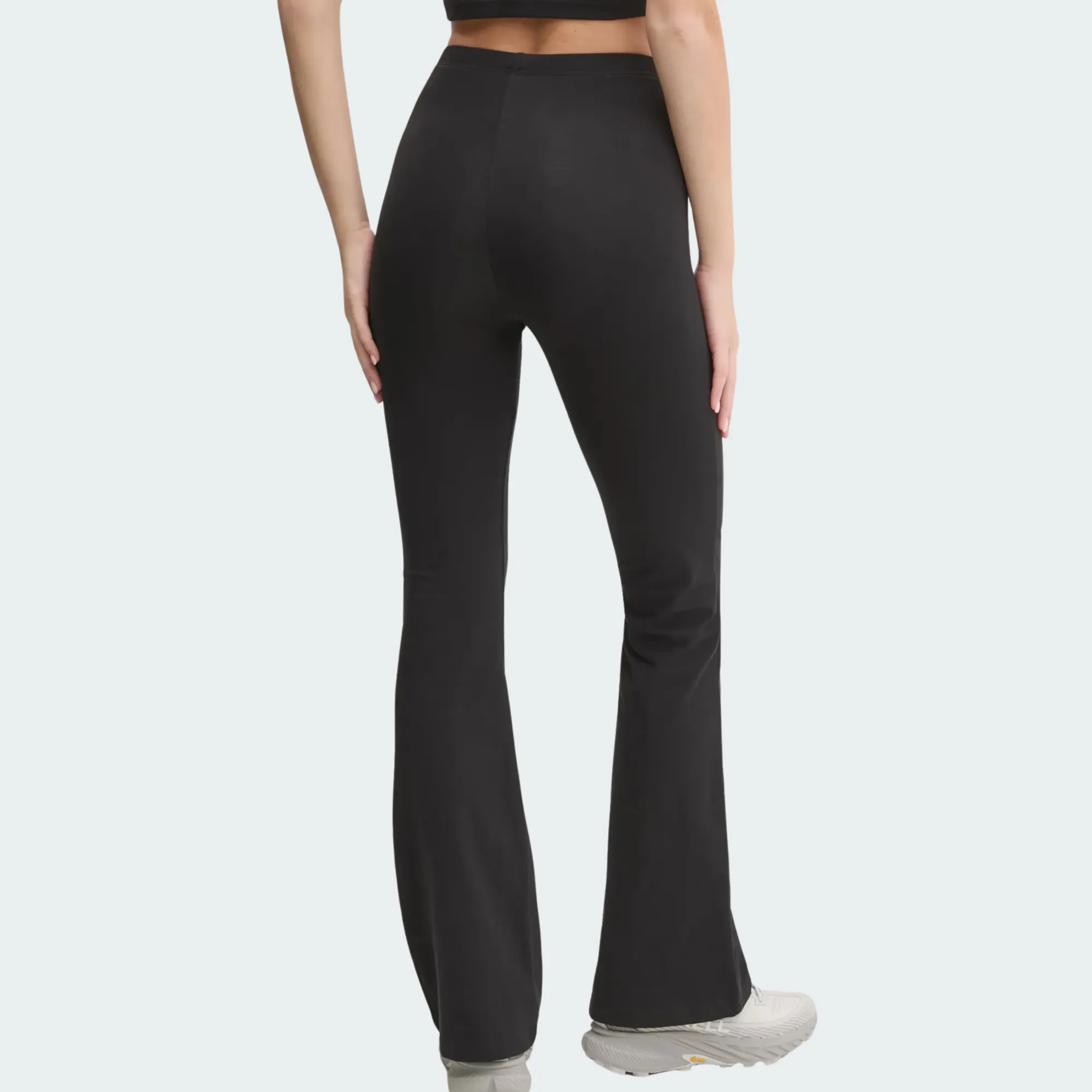 ADIDAS WOMENS SMALL LOGO FLARE LEGGINGS