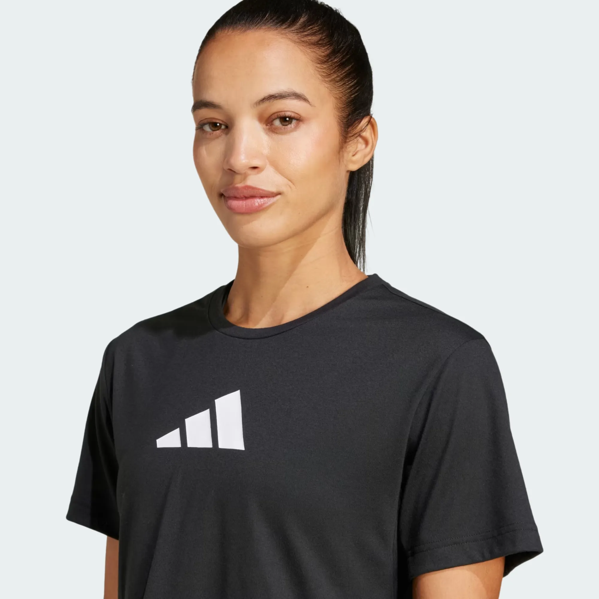ADIDAS WORKOUT ESSENTIALS BIG LOGO TEE