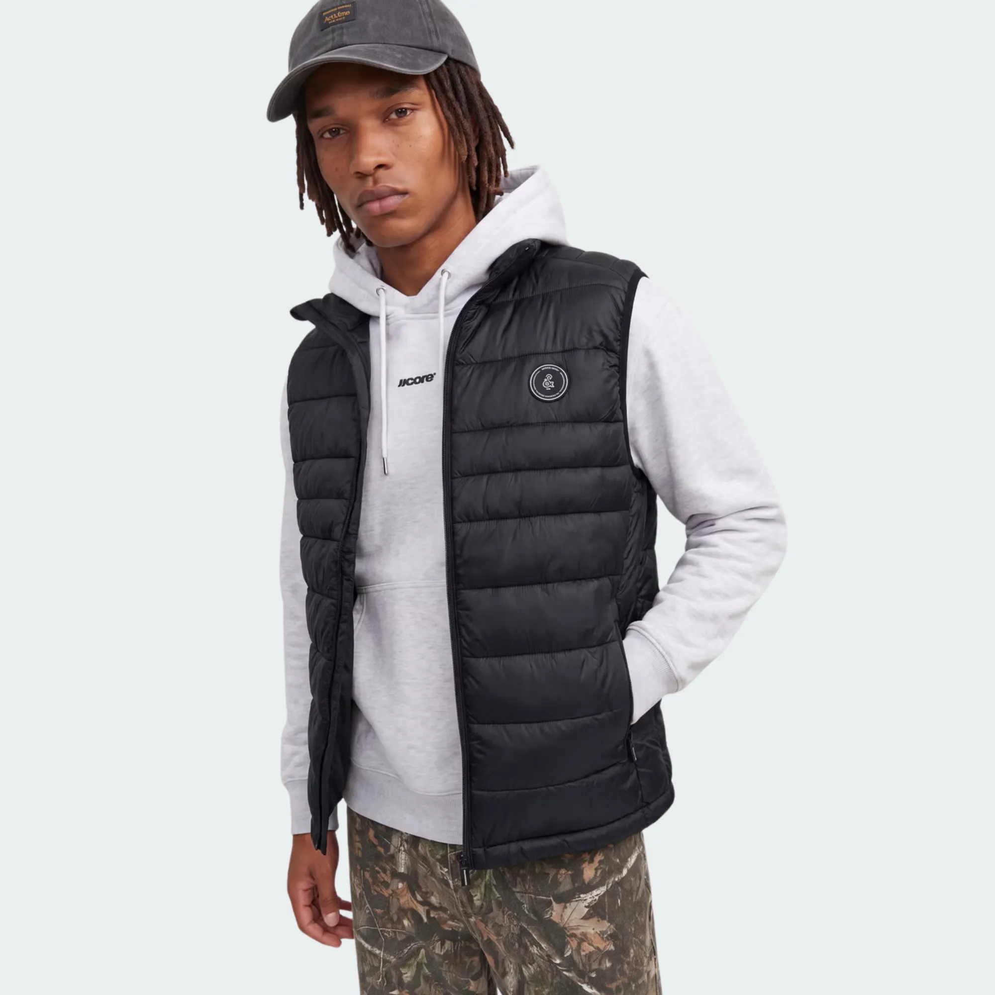 JACK & JONES KINGSLEY LIGHT BODYWARMER COLLAR