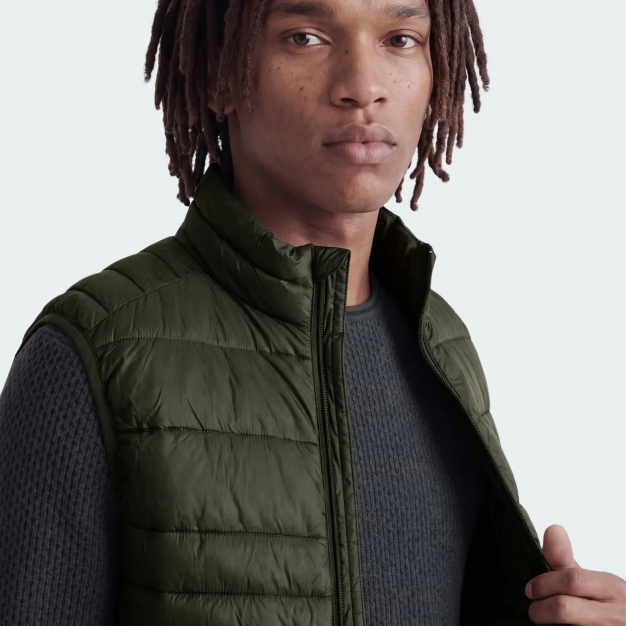 JACK & JONES KINGSLEY LIGHT BODYWARMER COLLAR