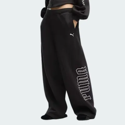 PUMA STREET GLAM SLOUCHY BEDAZZLED PANTS